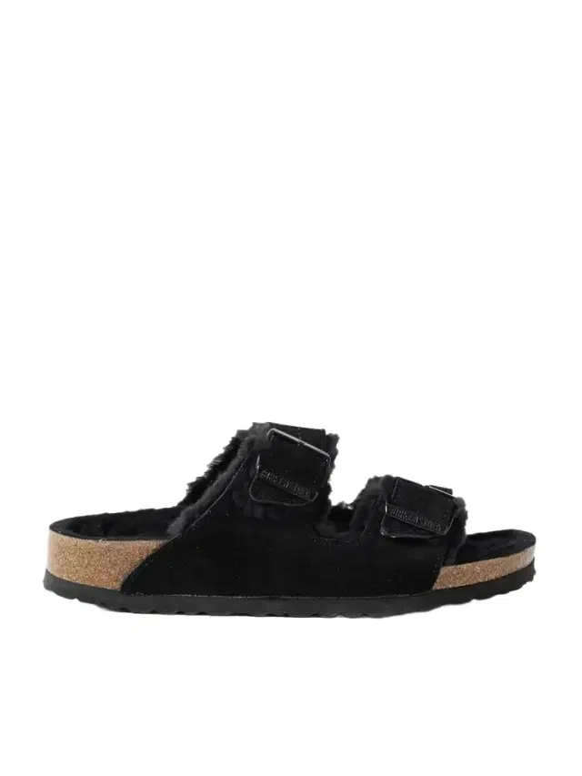 Birkenstock Arizona Shearling-lined Suede Sandals