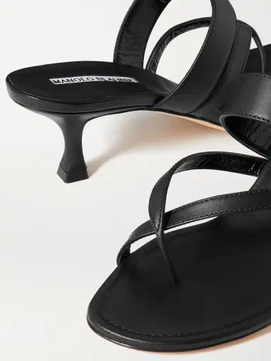 Manolo Blahnik Susa 50 Leather Sandals | Thumbnail 4