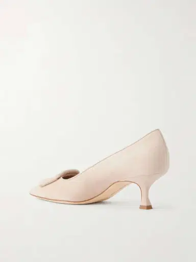 Manolo Blahnik Maysale 50 Buckled Suede Pumps | Thumbnail 3 Manolo Blahnik Maysale 50 Buckled Suede Pumps | Thumbnail 3