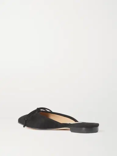 Manolo Blahnik Ballerimu Bow-detailed Suede Slip-ons | Thumbnail 3 Manolo Blahnik Ballerimu Bow-detailed Suede Slip-ons | Thumbnail 3