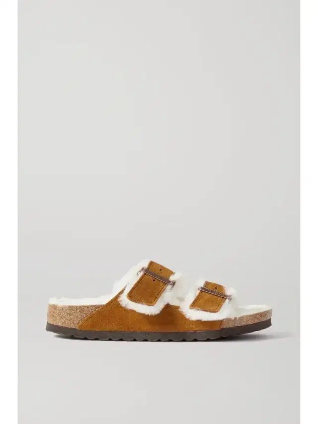 Birkenstock Arizona Shearling-lined Suede Sandals
