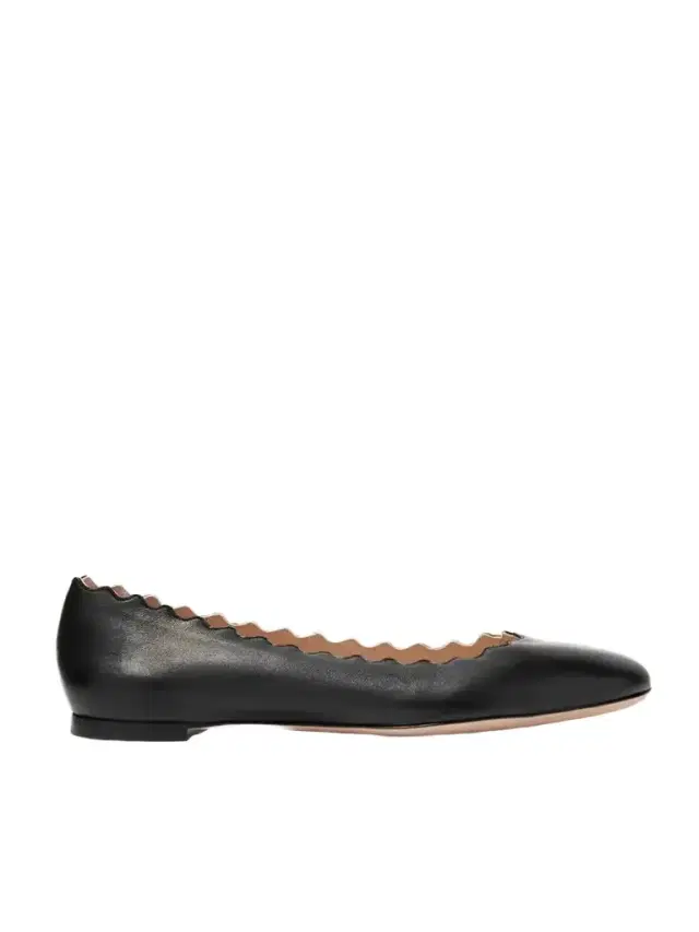 + Net Sustain Lauren Scalloped Leather Ballet Flats