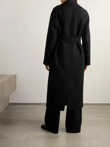 The Row Essentials Malika Belted Wool-blend Felt Coat | Thumbnail 4 The Row Essentials Malika Belted Wool-blend Felt Coat | Thumbnail 4