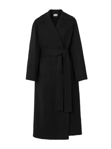 The Row Essentials Malika Belted Wool-blend Felt Coat | Thumbnail 1 The Row Essentials Malika Belted Wool-blend Felt Coat | Thumbnail 1