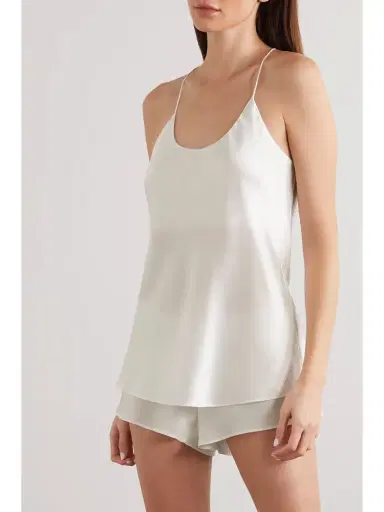Olivia von Halle Bella Silk-satin Pajama Set | Thumbnail 2
