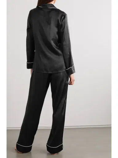 Olivia von Halle Coco Silk-satin Pajama Set | Thumbnail 3 Olivia von Halle Coco Silk-satin Pajama Set | Thumbnail 3