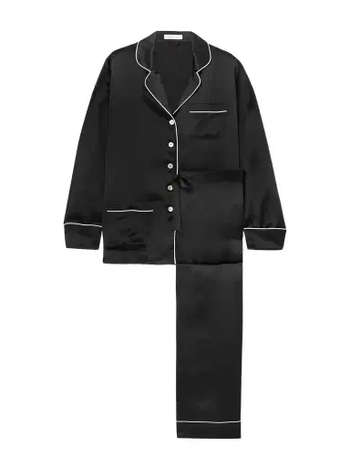 Olivia von Halle Coco Silk-satin Pajama Set | Thumbnail 1 Olivia von Halle Coco Silk-satin Pajama Set | Thumbnail 1