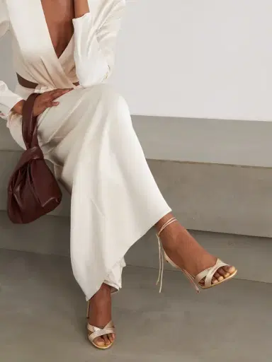 Aquazzura Ari 105 Metallic Leather Sandals | Thumbnail 2 Aquazzura Ari 105 Metallic Leather Sandals | Thumbnail 2