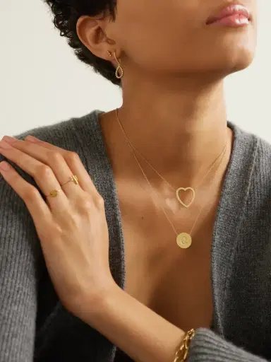 Jennifer Meyer Initial 18-karat Gold Diamond Necklace | Thumbnail 5 Jennifer Meyer Initial 18-karat Gold Diamond Necklace | Thumbnail 5