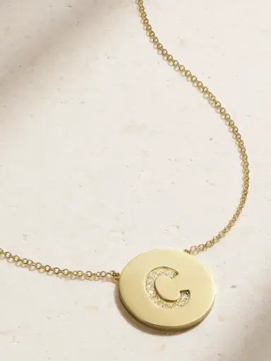 Jennifer Meyer Initial 18-karat Gold Diamond Necklace | Thumbnail 1 Jennifer Meyer Initial 18-karat Gold Diamond Necklace | Thumbnail 1
