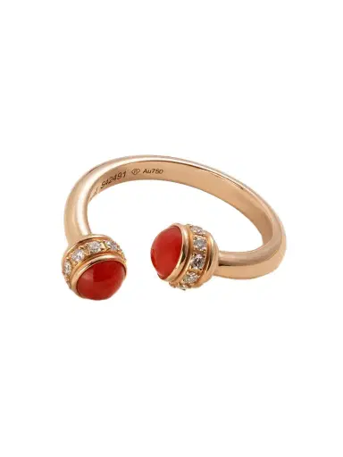 Piaget Possession 18-karat Rose Gold, Carnelian And Diamond Ring | Thumbnail 1 Piaget Possession 18-karat Rose Gold, Carnelian And Diamond Ring | Thumbnail 1
