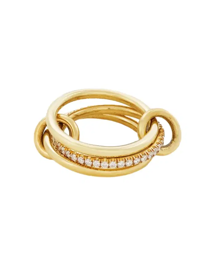Sonny Set Of Three 18-karat Gold Diamond Rings