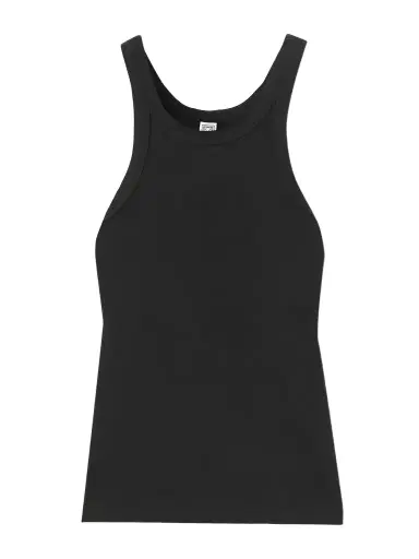 TOTEME + Net Sustain Curved Ribbed Stretch Organic Cotton-jersey Tank | Thumbnail 1 TOTEME + Net Sustain Curved Ribbed Stretch Organic Cotton-jersey Tank | Thumbnail 1