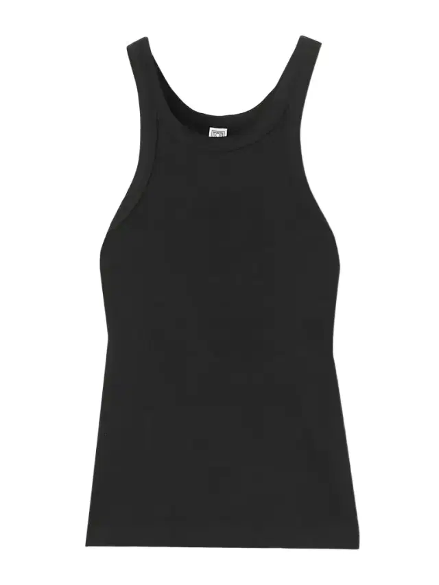 TOTEME + Net Sustain Curved Ribbed Stretch Organic Cotton-jersey Tank