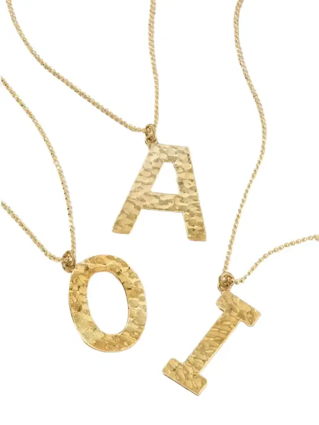 Initial 18-karat Gold Necklace