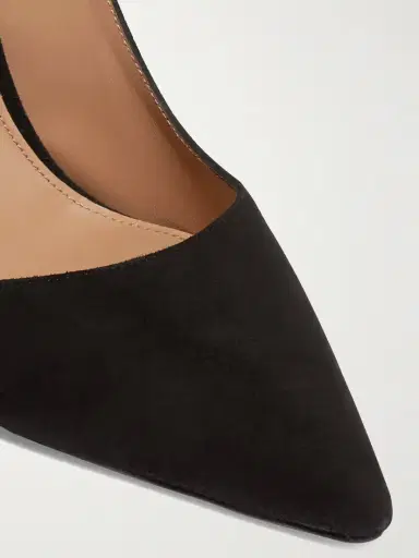 Aquazzura Bow Tie 105 Suede Pumps | Thumbnail 4 Aquazzura Bow Tie 105 Suede Pumps | Thumbnail 4