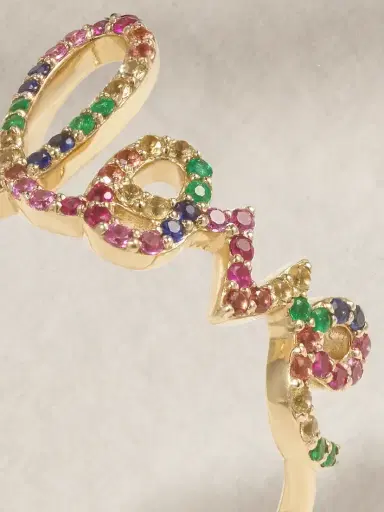 Sydney Evan Large Love 14-karat Gold Multi-stone Ring | Thumbnail 4 Sydney Evan Large Love 14-karat Gold Multi-stone Ring | Thumbnail 4