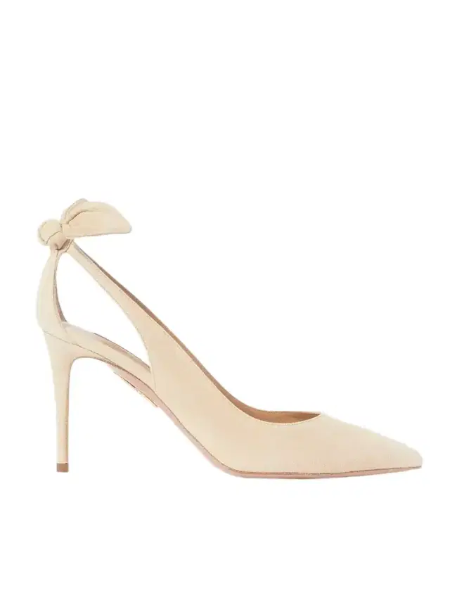Bow Tie 85 Suede Pumps