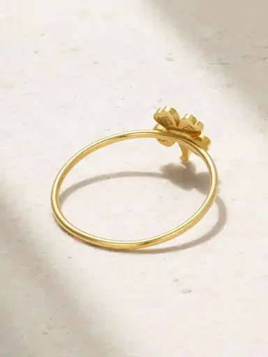 Jennifer Meyer Mini Clover 18-karat Gold Ring | Thumbnail 3 Jennifer Meyer Mini Clover 18-karat Gold Ring | Thumbnail 3