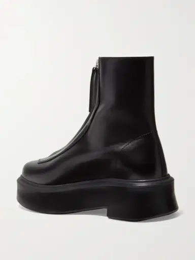 The Row Leather Ankle Boots | Thumbnail 3 The Row Leather Ankle Boots | Thumbnail 3