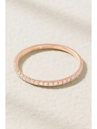 Anita Ko Eternity 18-karat Rose Gold Diamond Ring | Thumbnail 3