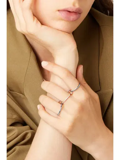 Spinelli Kilcollin Sonny Set Of Three 18-karat White, Yellow And Rose Gold Diamond Rings | Thumbnail 5