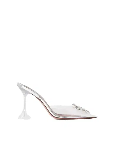 Amina Muaddi Begum Crystal-embellished Pvc Slingback Pumps | Thumbnail 1