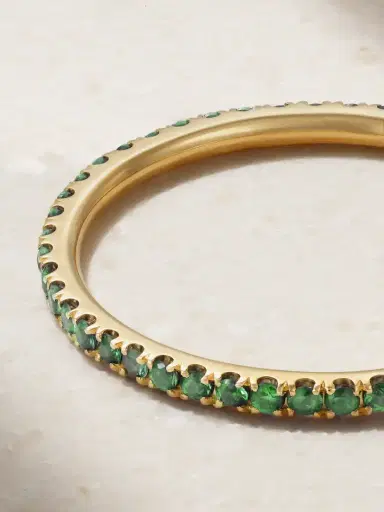 Ileana Makri Thread 18-karat Gold Tsavorite Ring | Thumbnail 3 Ileana Makri Thread 18-karat Gold Tsavorite Ring | Thumbnail 3