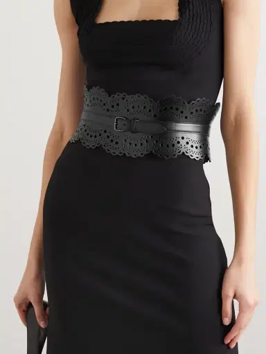 Alaïa Laser-cut Leather Waist Belt | Thumbnail 2 Alaïa Laser-cut Leather Waist Belt | Thumbnail 2