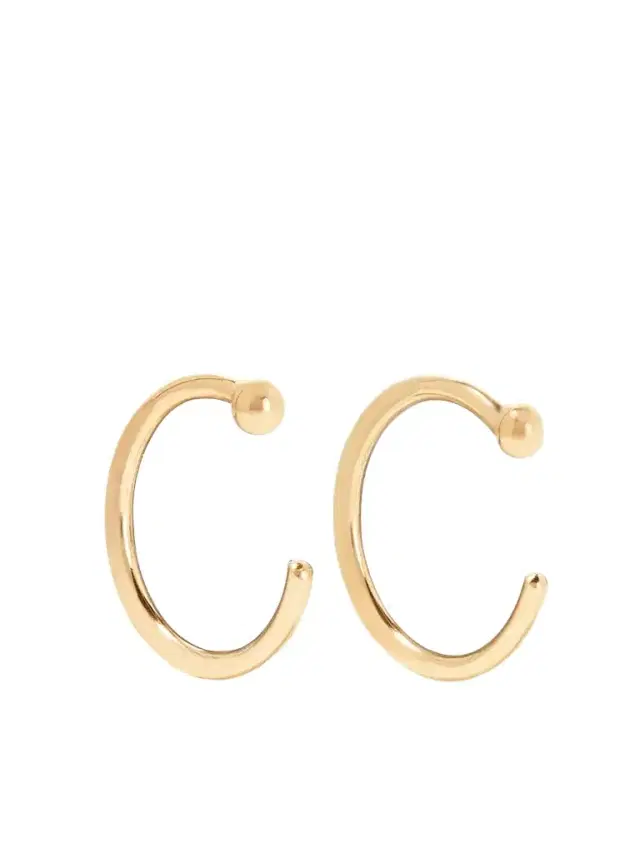 Melissa Joy Manning 14-karat Gold Hoop Earrings