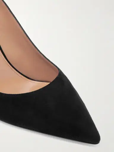 Aquazzura Bow Tie 85 Suede Pumps | Thumbnail 4