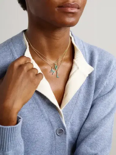 Jennifer Meyer Initial 18-karat Gold Diamond Necklace | Thumbnail 5 Jennifer Meyer Initial 18-karat Gold Diamond Necklace | Thumbnail 5