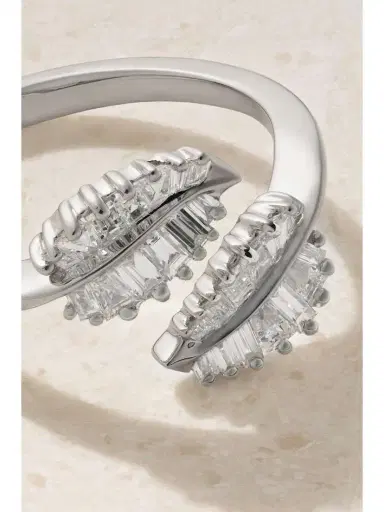 Anita Ko Small Palm Leaf 18-karat White Gold Diamond Ring | Thumbnail 4 Anita Ko Small Palm Leaf 18-karat White Gold Diamond Ring | Thumbnail 4