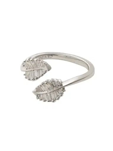 Anita Ko Small Palm Leaf 18-karat White Gold Diamond Ring | Thumbnail 1 Anita Ko Small Palm Leaf 18-karat White Gold Diamond Ring | Thumbnail 1