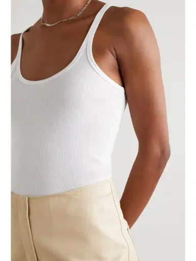 TOTEME + Net Sustain Ribbed Stretch Organic Cotton-jersey Tank | Thumbnail 3