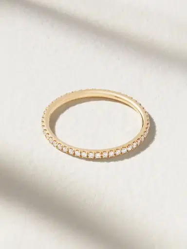 Ileana Makri Thread 18-karat Gold Diamond Eternity Ring | Thumbnail 1 Ileana Makri Thread 18-karat Gold Diamond Eternity Ring | Thumbnail 1