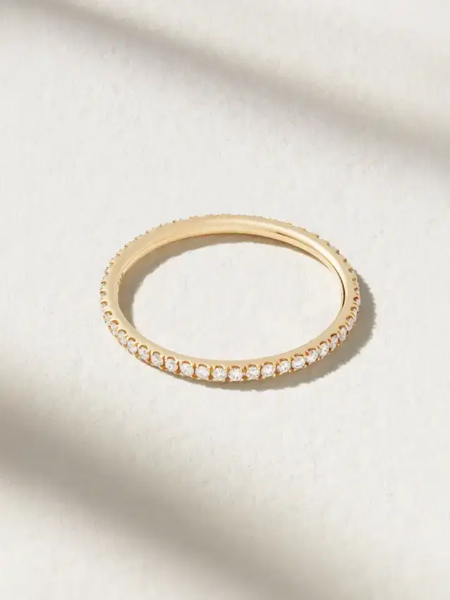 Ileana Makri Thread 18-karat Gold Diamond Eternity Ring