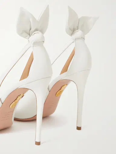 Aquazzura Bow Tie 105 Cutout Leather Pumps | Thumbnail 4 Aquazzura Bow Tie 105 Cutout Leather Pumps | Thumbnail 4