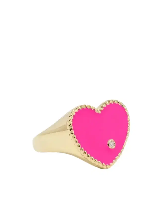 9-karat Gold, Enamel And Diamond Ring