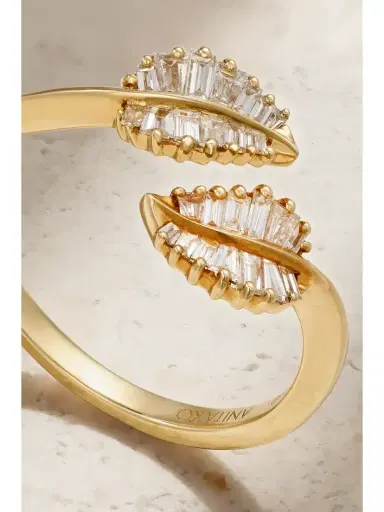 Anita Ko Small Palm Leaf 18-karat Gold Diamond Ring | Thumbnail 4 Anita Ko Small Palm Leaf 18-karat Gold Diamond Ring | Thumbnail 4