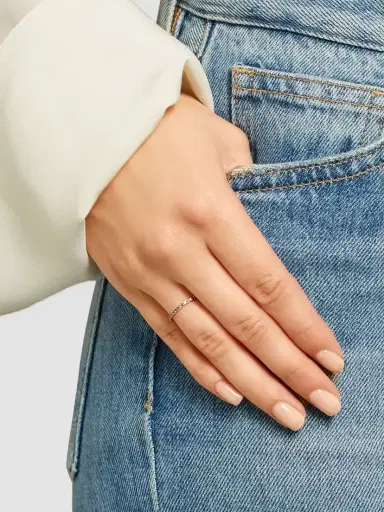 Ileana Makri Thread 18-karat Rose Gold Multi-stone Ring | Thumbnail 4 Ileana Makri Thread 18-karat Rose Gold Multi-stone Ring | Thumbnail 4