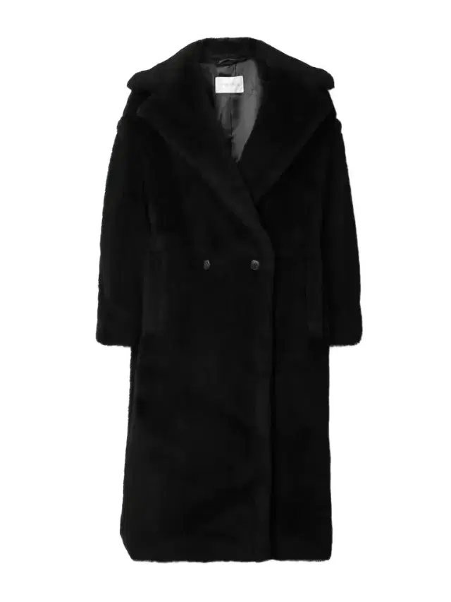 Max Mara Tedgirl Double-breasted Alpaca, Wool And Silk-blend Coat