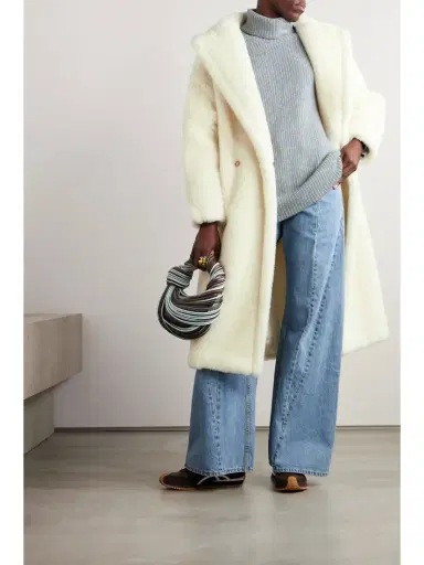 Max Mara Tedgirl Double-breasted Alpaca, Wool And Silk-blend Coat | Thumbnail 2