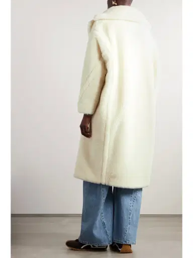 Max Mara Tedgirl Double-breasted Alpaca, Wool And Silk-blend Coat | Thumbnail 4