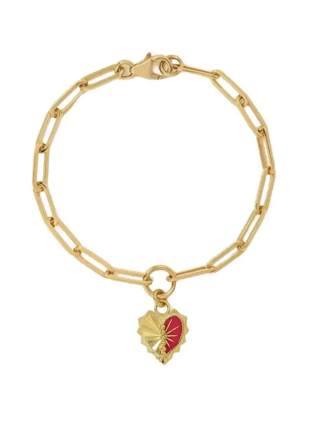 Foundrae Reflection 18-karat Gold Enamel Bracelet