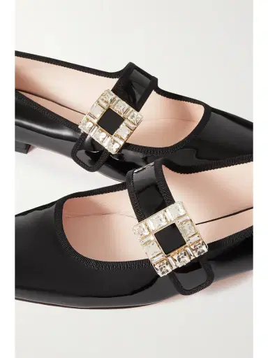 Roger Vivier Très Vivier Strass Babies Crystal-embellished Patent-leather Ballet Flats | Thumbnail 4 Roger Vivier Très Vivier Strass Babies Crystal-embellished Patent-leather Ballet Flats | Thumbnail 4
