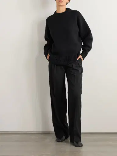 The Row Essentials Ophelia Wool And Cashmere-blend Sweater | Thumbnail 2 The Row Essentials Ophelia Wool And Cashmere-blend Sweater | Thumbnail 2
