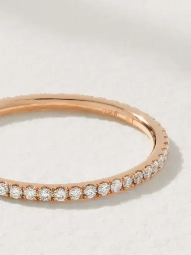 Ileana Makri Thread 18-karat Rose Gold Diamond Eternity Ring | Thumbnail 3 Ileana Makri Thread 18-karat Rose Gold Diamond Eternity Ring | Thumbnail 3