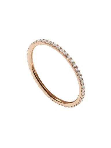 Ileana Makri Thread 18-karat Rose Gold Diamond Eternity Ring | Thumbnail 1 Ileana Makri Thread 18-karat Rose Gold Diamond Eternity Ring | Thumbnail 1
