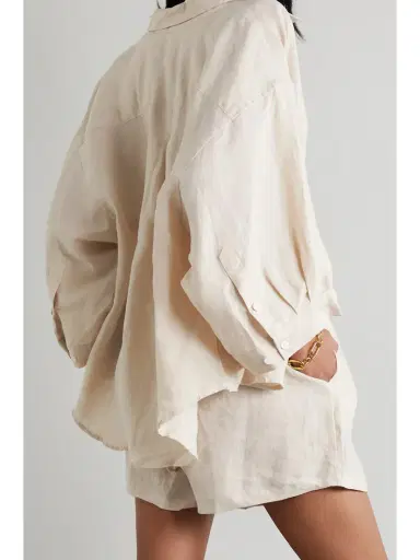 Deiji Studios The 03 Washed-linen Shirt And Shorts Set | Thumbnail 3 Deiji Studios The 03 Washed-linen Shirt And Shorts Set | Thumbnail 3